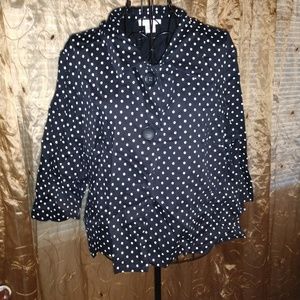 Polka Dot short "Car" style jacket